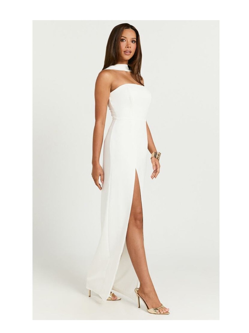 Showpo. Allegra Maxi Dress in White